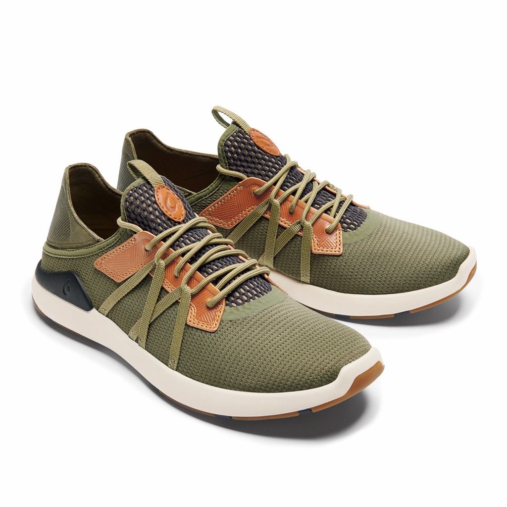 Zapatos Olukai Mio Lī - Zapatillas Hombre Verdes 20912-784